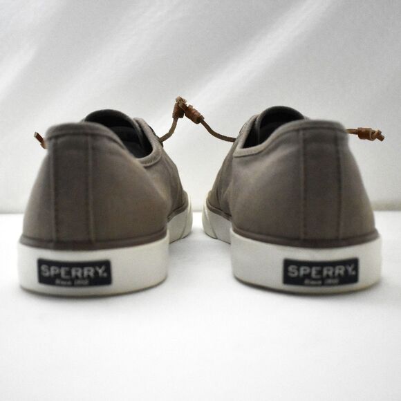Sperry Top-Sider Pier View Taupe Canvas Slip On Sneakers - Women's Size 10 - Picture 4 of 7